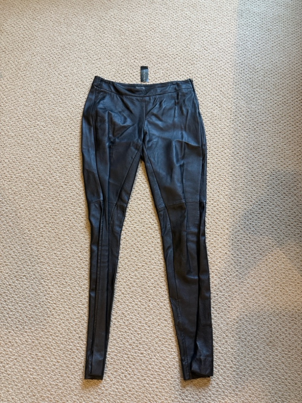Athleta Black skinny Leather Leggings - Women Pants & Jumpsuits 4R NWT